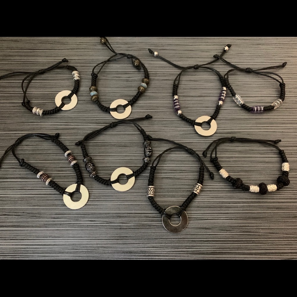 Custom made personalized bracelets and key rings